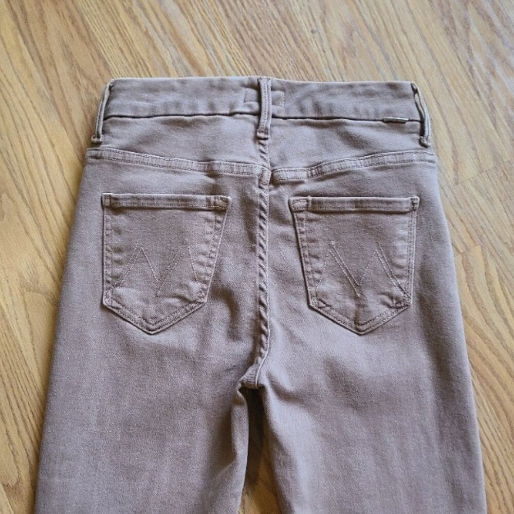 NEW NWOT! MOTHER HIGH WAISTED LOOKER ANKLE FRAY stretch DENIM jeans sz 25 - Picture 5 of 10